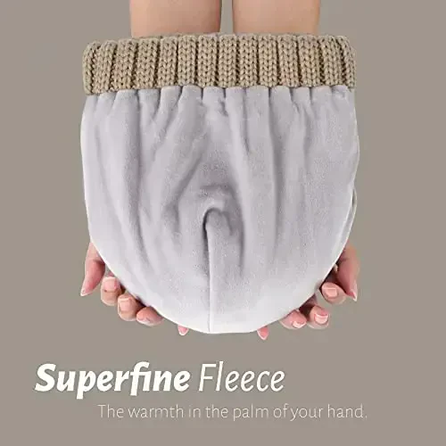 FURTALK Winter Hats for Women Fleece Lined Beanie Knit Chunky Womens Snow Cap - 3