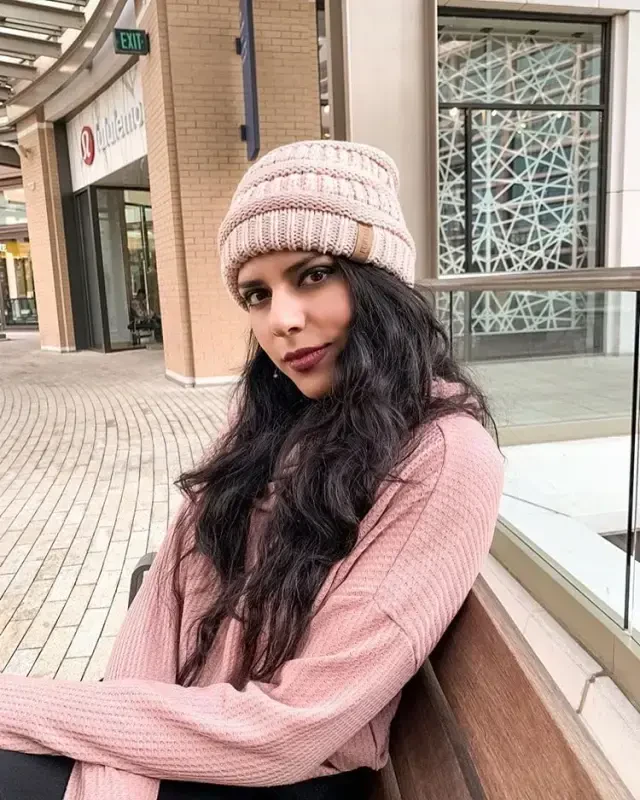 FURTALK Зимние шапки для женщин Флисовые вязаные шапки-бини Slouchy теплые шапки-бини Лыжная шапка-череп - 5