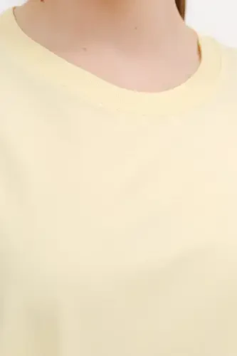 Футболка базовая с круглым вырезом P10111-D7-A.Желтый - 4