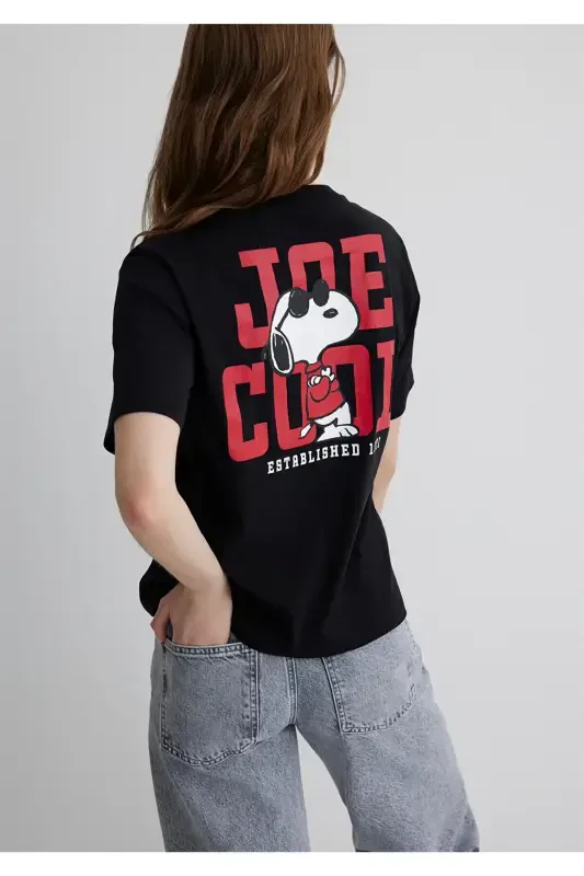 Футболка черная с принтом Joe Cool Regular Fit / Normal - 1