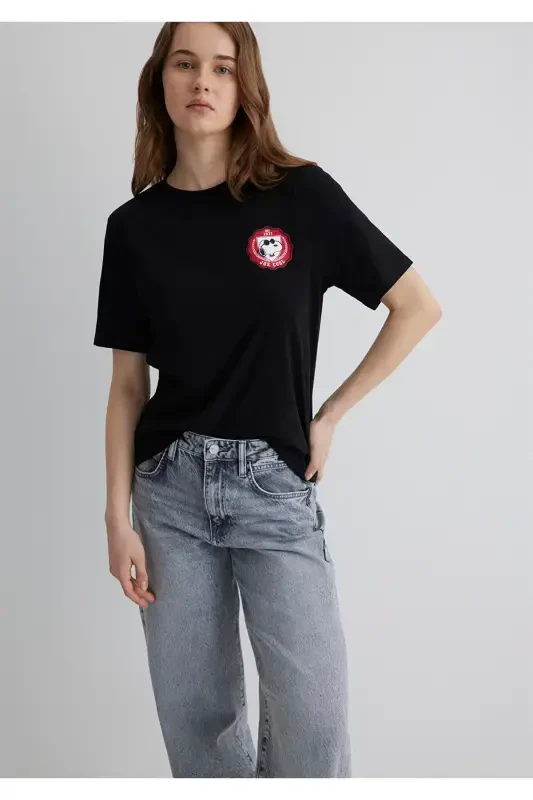 Футболка черная с принтом Joe Cool Regular Fit / Normal - 2