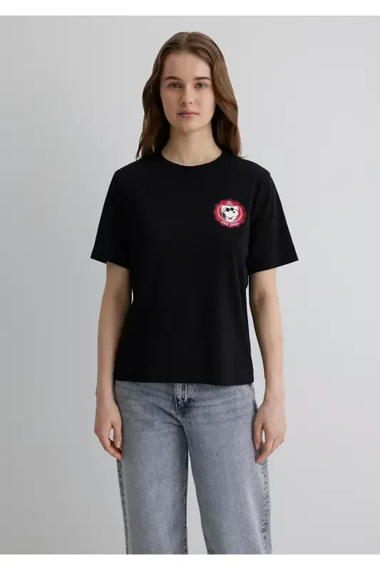 Футболка черная с принтом Joe Cool Regular Fit / Normal - 3