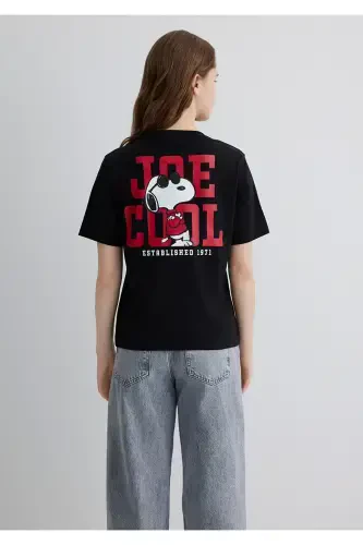 Футболка черная с принтом Joe Cool Regular Fit / Normal - 4