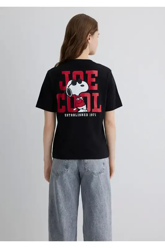 Футболка черная с принтом Joe Cool Regular Fit / Normal - 4