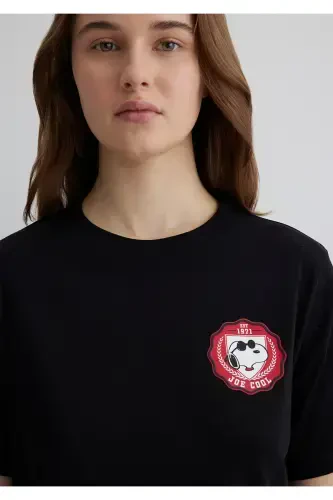 Футболка черная с принтом Joe Cool Regular Fit / Normal - 5