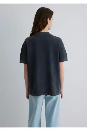 Футболка черная с принтом Loose Fit / Свободный крой 1 - 4