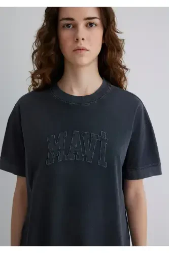 Футболка черная с принтом Loose Fit / Свободный крой 1 - 5