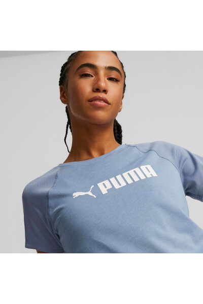 Футболка для тренировок Fit Logo Tee Filtered Ash для женщин - 5