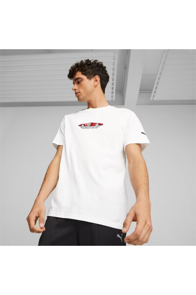 Футболка Ferrari Race Graphic Tee 1 БЕЛАЯ Мужская - 8