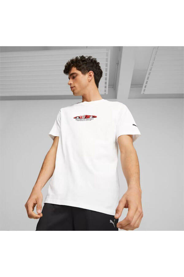 Футболка Ferrari Race Graphic Tee 1 БЕЛАЯ Мужская - 1