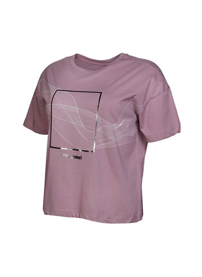 Футболка Hummel DIGNA T-Shirt S/S TEE фиолетовая женская - 1