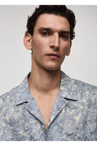 Футболка из 100% хлопка с цветочным рисунком - 8