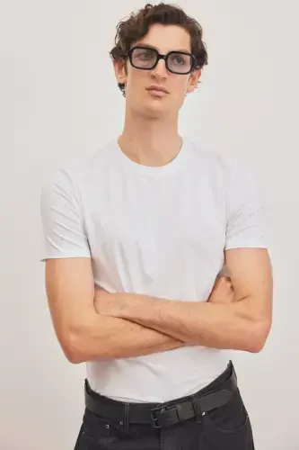 Футболка из пима-хлопка slim fit. - 3