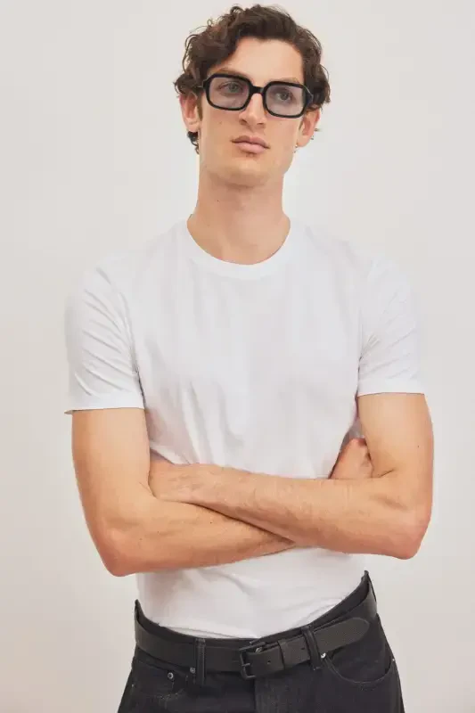 Футболка из пима-хлопка slim fit. - 3