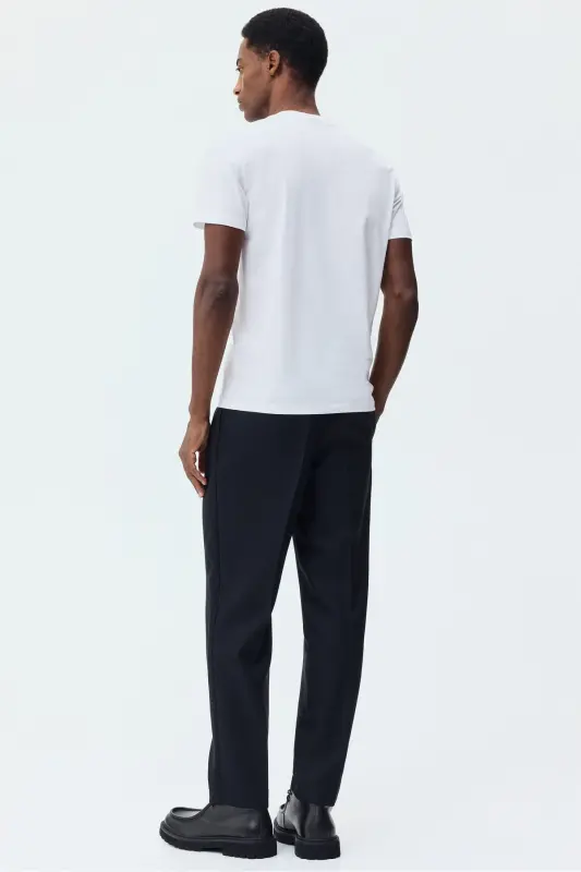 Футболка из пима-хлопка slim fit. - 5