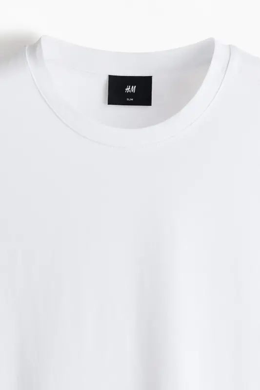 Футболка из пима-хлопка slim fit. - 6