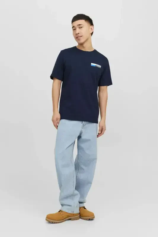 Футболка JJECORP LOGO TEE PLAY SS O-NECK NOOS СИНИЙ - 2