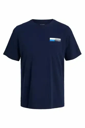 Футболка JJECORP LOGO TEE PLAY SS O-NECK NOOS СИНИЙ - 5