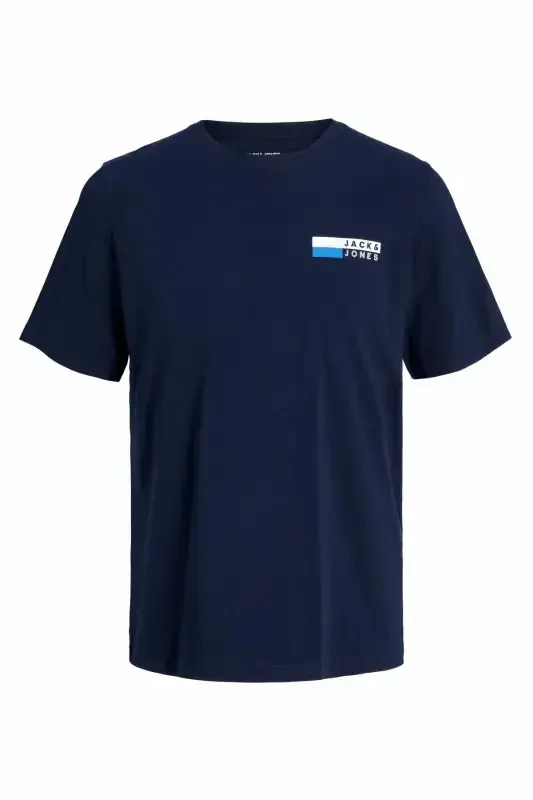 Футболка JJECORP LOGO TEE PLAY SS O-NECK NOOS СИНИЙ - 5