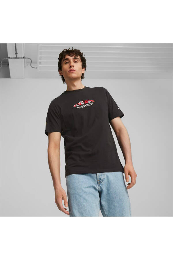 Футболка мужская Ferrari Race Graphic Tee 1 ЧЕРНАЯ - 1