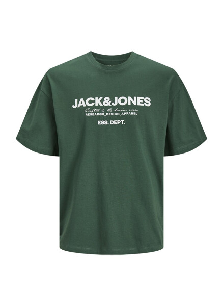 Футболка мужская Jack & Jones с круглым вырезом зеленого цвета JJGALE TEE SS O-NECK LN - 10