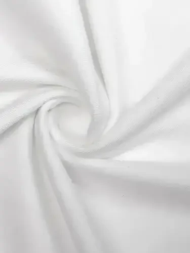 Baskılı Oversize Bisiklet Yaka T-shirt - Beyaz - 3