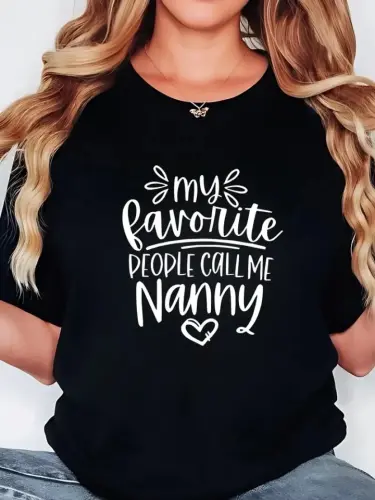 Футболка оверсайз с принтом и круглым вырезом - черная - 1