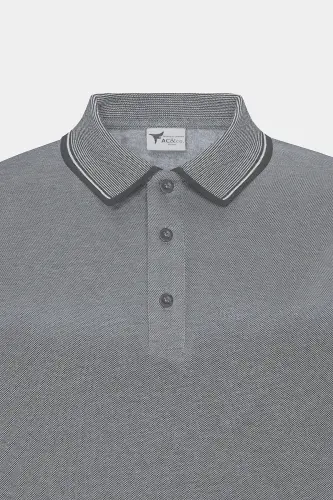 Футболка-поло Slim Fit из немнущейся хлопковой ткани, не притягивающей волосы - 12