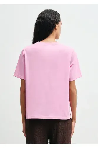 Футболка розовая с принтом Regular Fit / Normal Kesim 16 - MAVI (1)