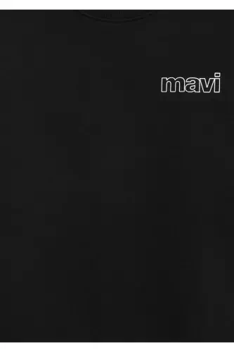 Футболка с принтом логотипа, цвет черный, 6s10034-900 - 5