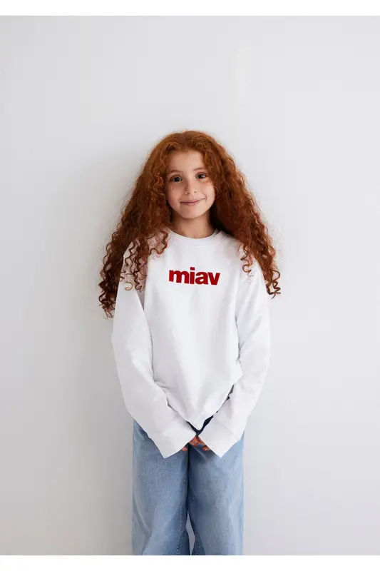 Футболка с принтом «Мяу» - MAVI