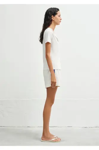 Футболка с вышивкой от сглаза на пуговицах Slim Fit / Узкий крой 1613430-70057 - 4