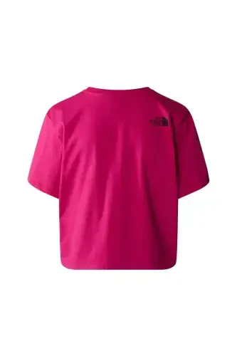 Футболка W S/S CROPPED EASY TEE NF0A87NAPYI1 Розовая-M - THE NORTH FACE (1)