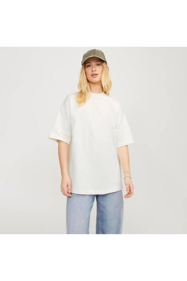 Футболка женская Jack Jones Jxvalerıa Ovs Ss Tee Jrs Sn бежевая - 1