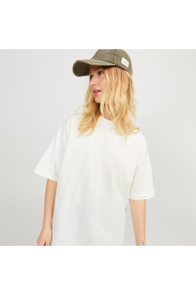 Футболка женская Jack Jones Jxvalerıa Ovs Ss Tee Jrs Sn бежевая - 4