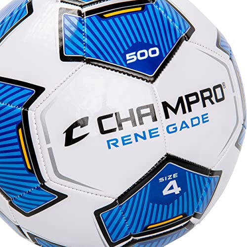 Футбольный мяч Champro Renegade, размер 4, королевский синий - 3