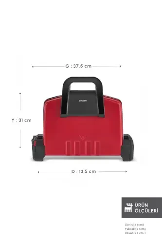 Future Essential Toaster Matte Red 1800 W - KARACA (1)
