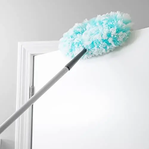 Fuzzy Fan Duster (Aqua) + 808 Handle - 3