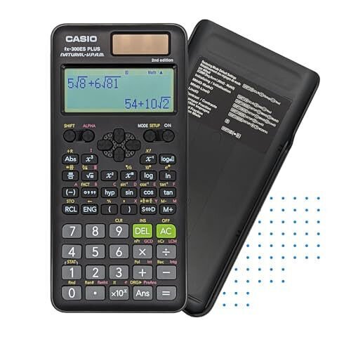 Casio fx-300ES Plus 2nd Edition – Standard Scientific Calculator | 262 Functions, Natural Textbook Display℠ | Ideal for Middle School, High School Math, Statistics & Algebra | Black - 3