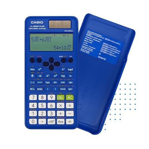 Casio fx-300ES Plus 2nd Edition – Standard Scientific Calculator | 262 Functions, Natural Textbook Display℠ | Ideal for Middle School, High School Math, Statistics & Algebra | Blue - 3