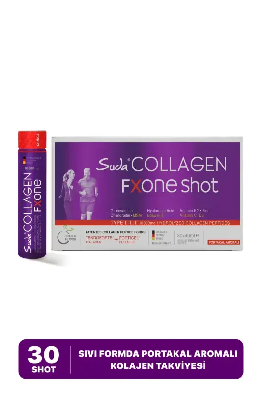 Fxone Shot Apelsin 40mlx30 Shot (( Kollagen - MSM - Glyukozamin - Xondroitin - Oq tozaq daraxti ekstrakti) - 1