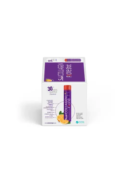 Fxone Shot Orange 40mlx30 Shot (( Collagen - MSM - Glucosamine - Chondroitin - White Willow Bark Extract) - 4