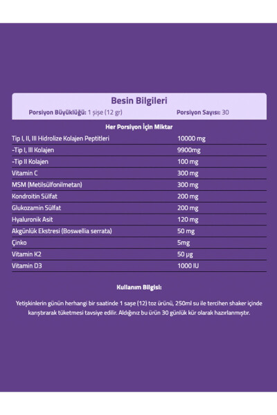 Fxone Shot Portakal 40mlx30 Şot (( Kolajen - MSM - Glukozamin - Kondroitin - Akgünlük Ekstresi) - 9