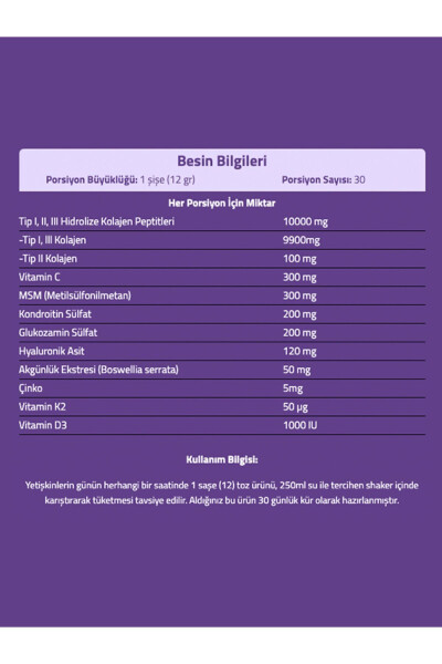 Fxone Shot Portakal 40mlx30 Şot (( Kolajen - MSM - Glukozamin - Kondroitin - Akgünlük Ekstresi) - 6