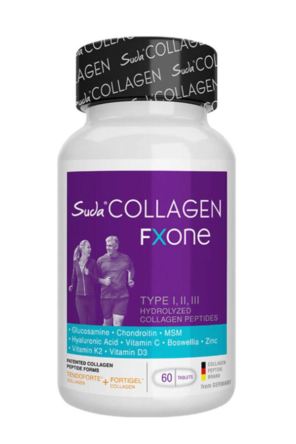 Fxone Type I-II-III Collagen 60 Tablets (Collagen - MSM - Glucosamine - Chondroitin - Astragalus Extract) - 3