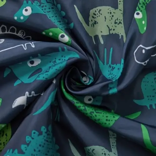 FYMNSI Toddler Baby Boys Girls Hooded Jacket Windbreaker Lightweight Dinosaur Print Coat Autumn Long Sleeve Windproof Outwear - 6