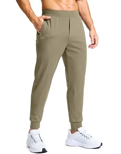 G Gradual Men's Golf Joggers Pants with Zipper Pockets Stretch Sweatpants Slim Fit Track Pants Joggers for Men Work Running 