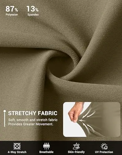 G Gradual Men's Golf Joggers Pants with Zipper Pockets Stretch Sweatpants Slim Fit Track Pants Joggers for Men Work Running - 4