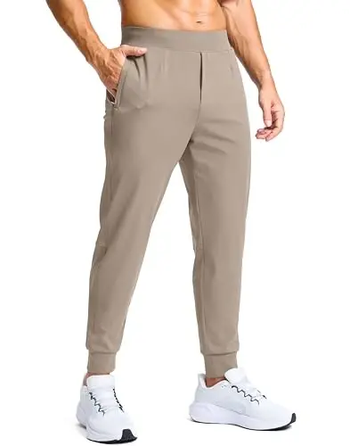 G Gradual Men's Golf Joggers Pants with Zipper Pockets Stretch Sweatpants Slim Fit Track Pants Joggers for Men Work Running 