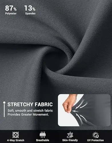 G Gradual Men's Golf Joggers Pants with Zipper Pockets Stretch Sweatpants Slim Fit Track Pants Joggers for Men Work Running - 4